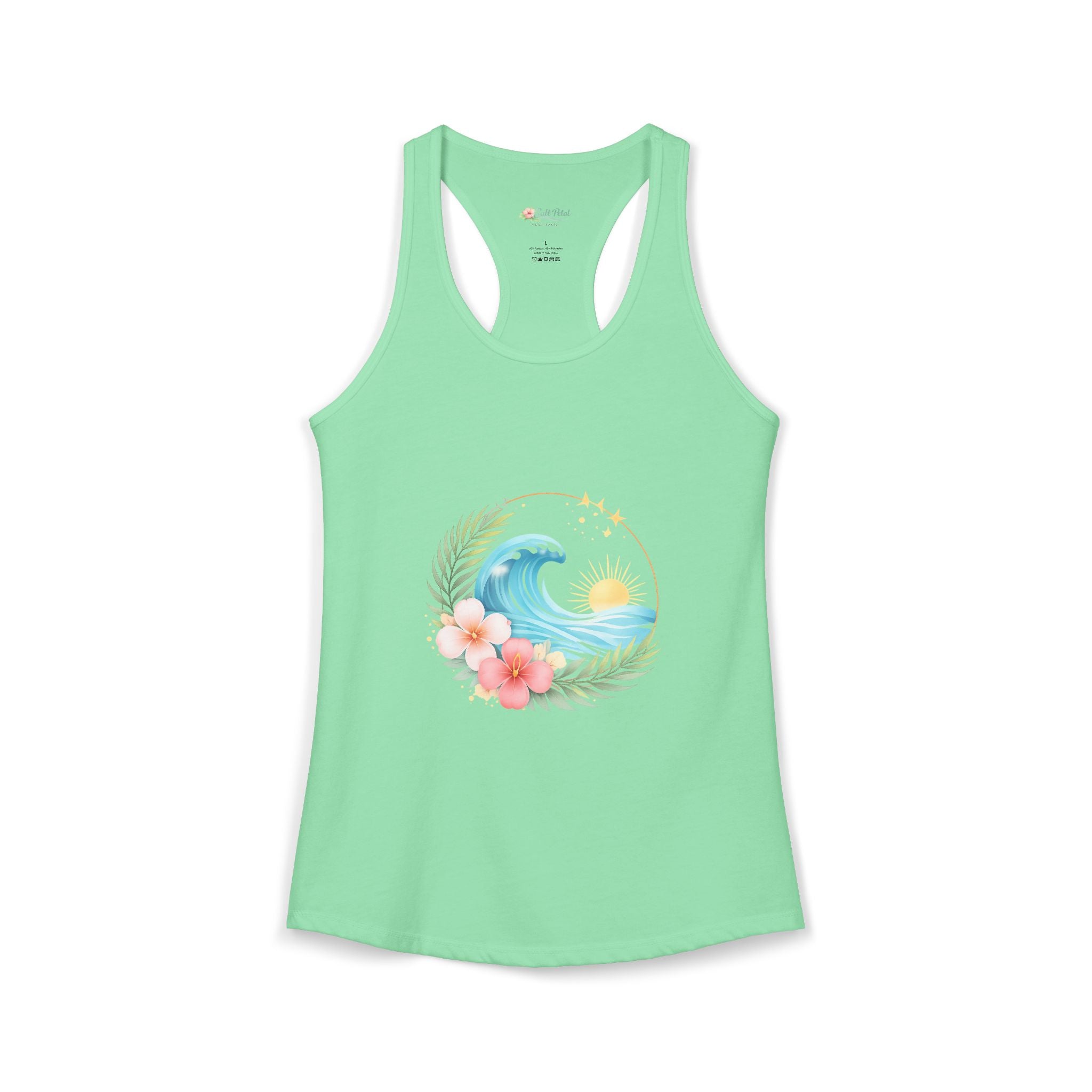 Sunrise Inspired Racerback Tank for Yoga Class Gym Summer Outfit Travel Outfit Beach Outfit Beach Lover Gift Sun Salutation