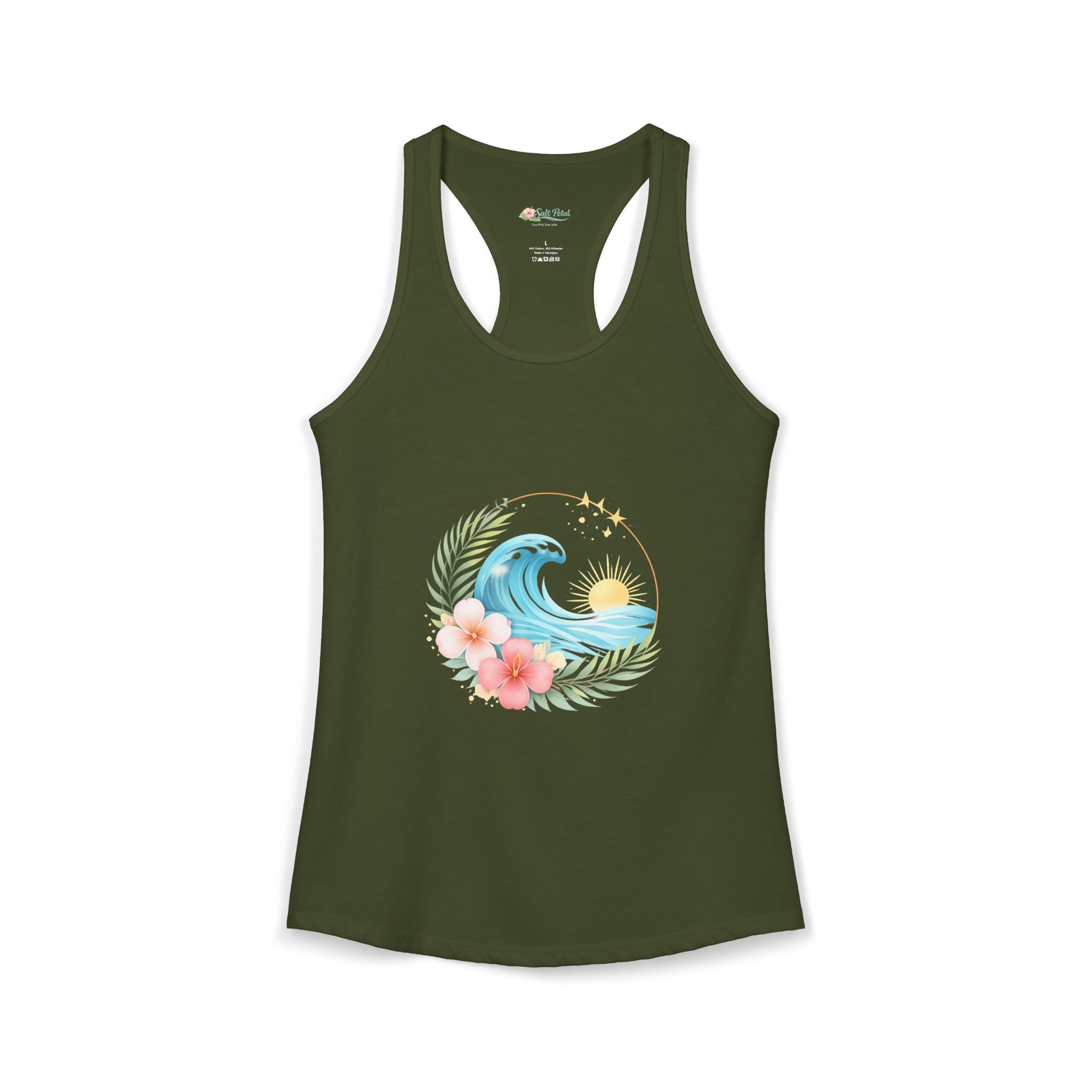 Sunrise Inspired Racerback Tank for Yoga Class Gym Summer Outfit Travel Outfit Beach Outfit Beach Lover Gift Sun Salutation